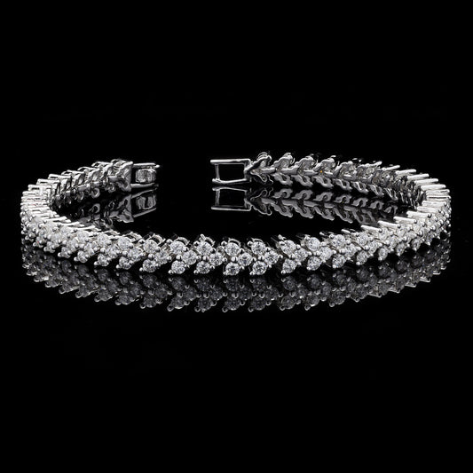 Illusion Tennis Moissanite Bracelet