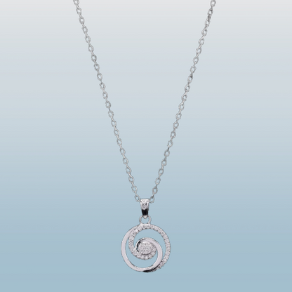 Round Twist Moissanite Pendant