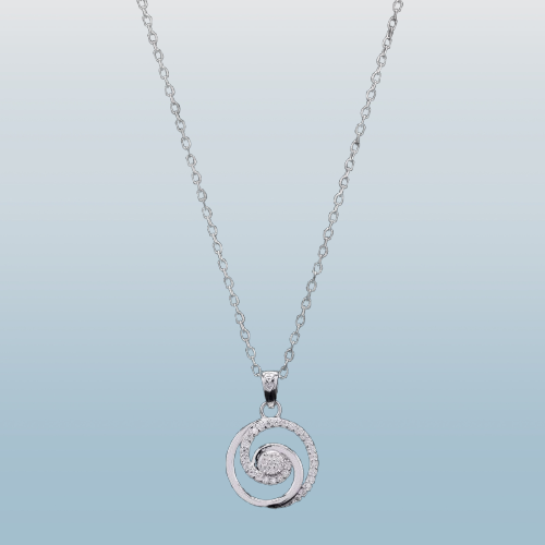 Round Twist Moissanite Pendant