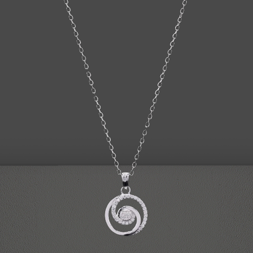 Round Twist Moissanite Pendant