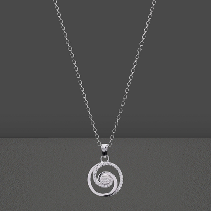 Round Twist Moissanite Pendant