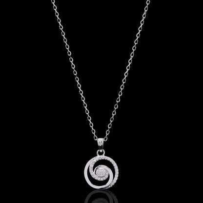 Round Twist Moissanite Pendant