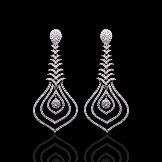 Moissanite Long Earring