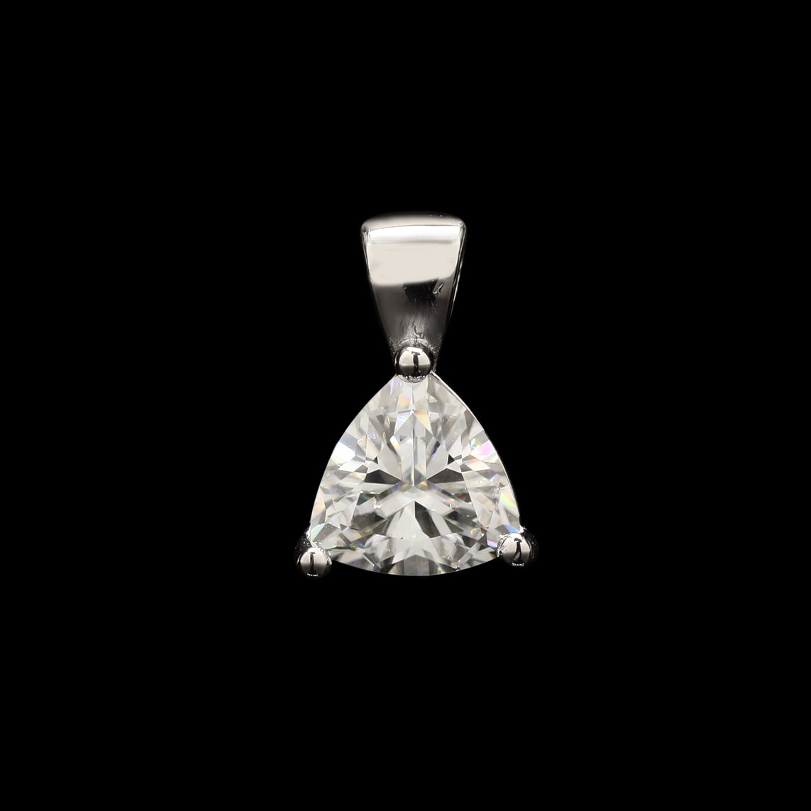 Meadow magic Moissanite Pendant in Silver