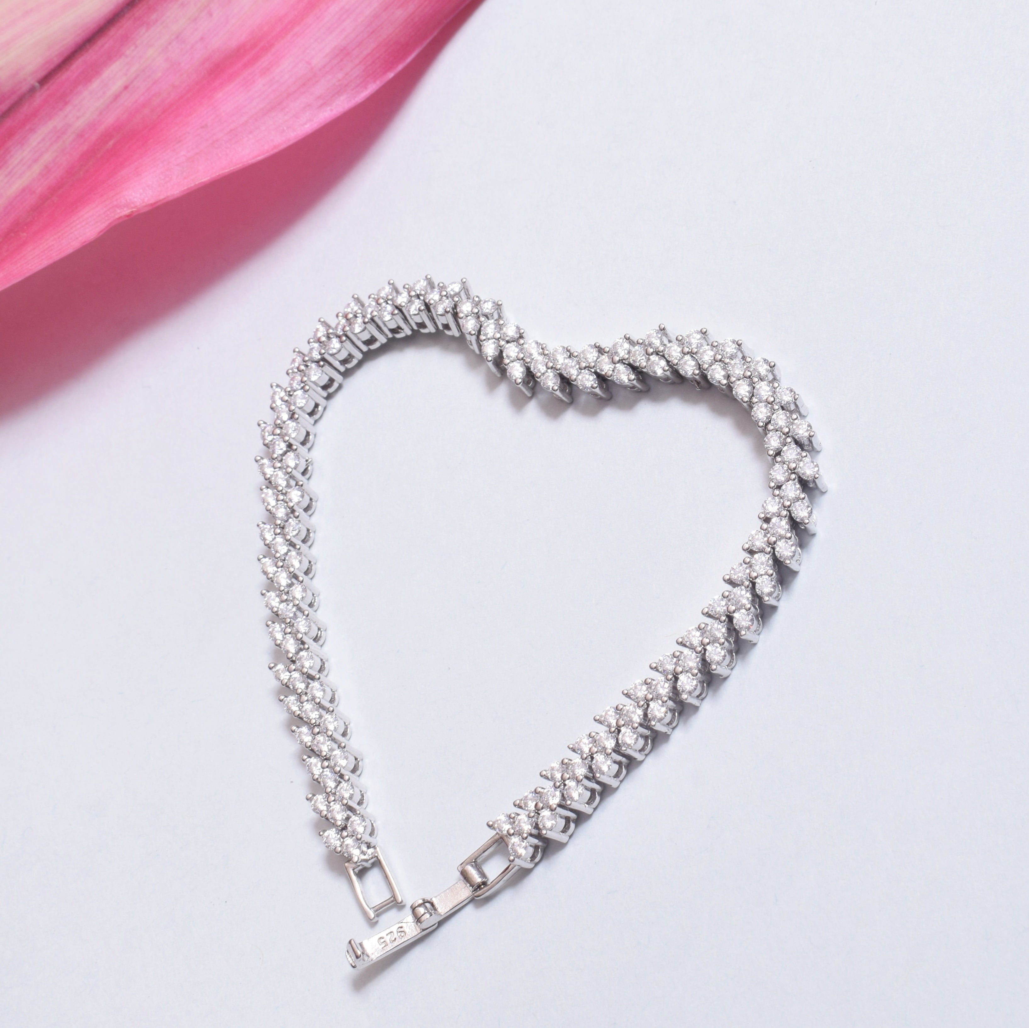 Illusion Tennis Moissanite Bracelet