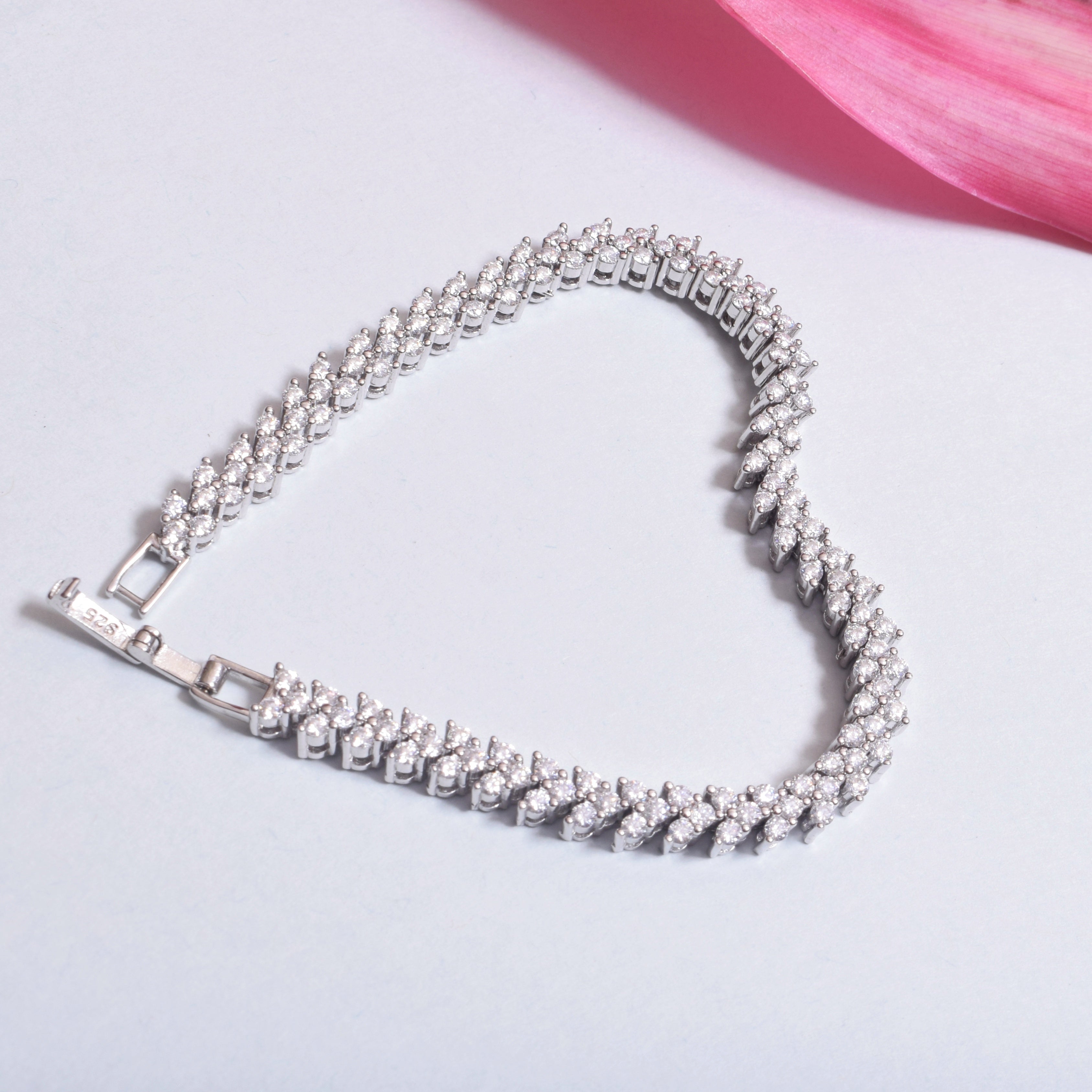 Illusion Tennis Moissanite Bracelet