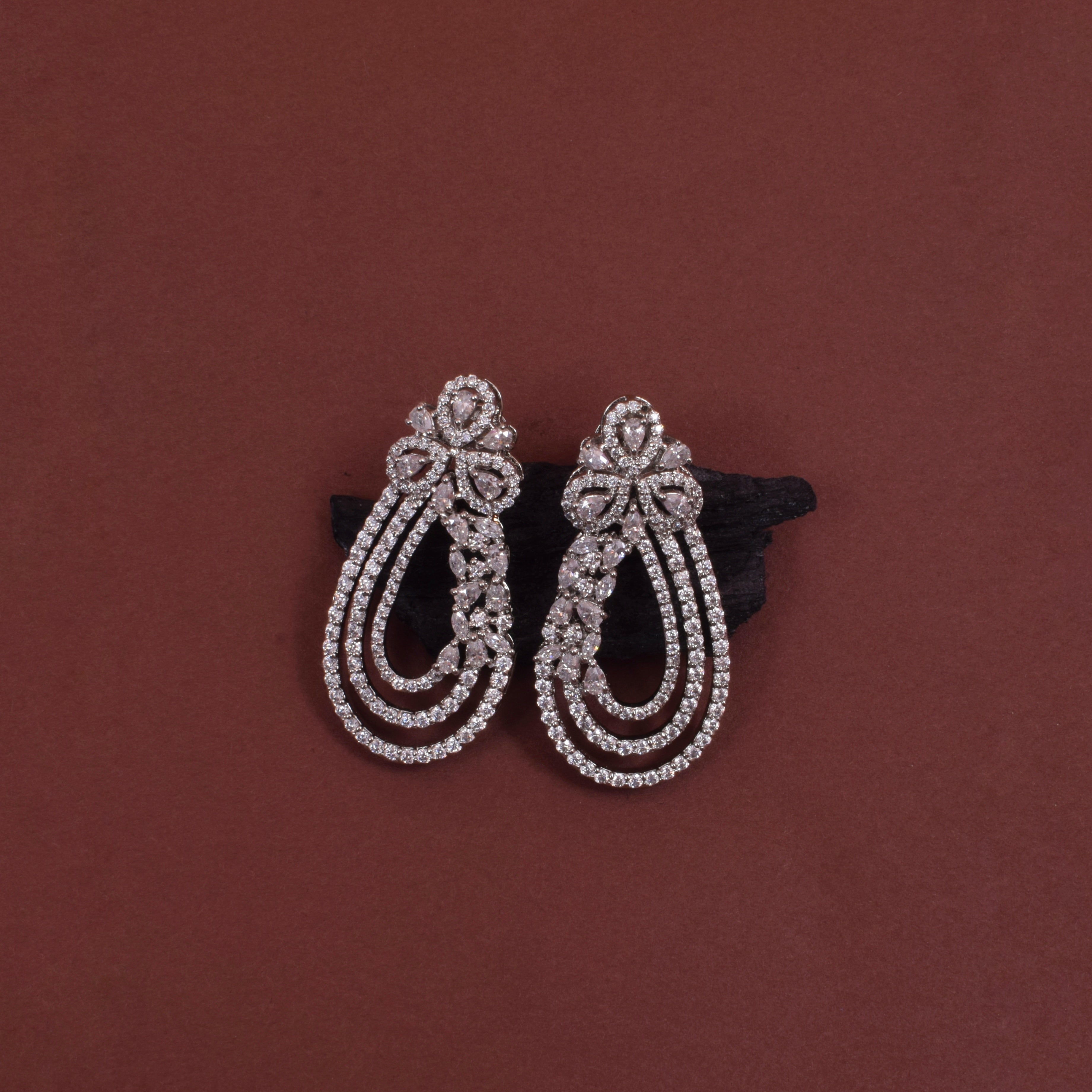 Elegant Moissanite Pendant Set in Sterling Silver for Party Wear