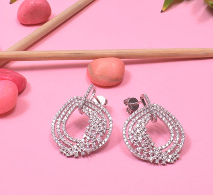 Diamond Brilliance Swirl Earrings