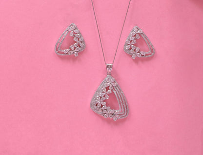 Scarlet Moissanite Pendant Set