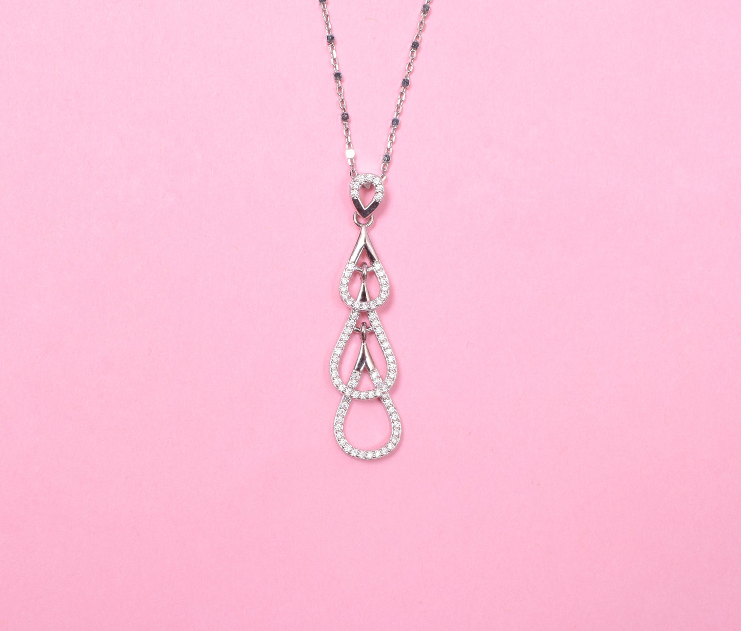 Droplets Sterling Silver Pendant Set