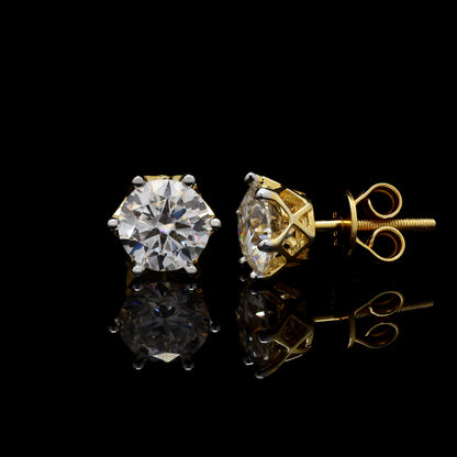 Chandrika Silver Studs, 6 Carat