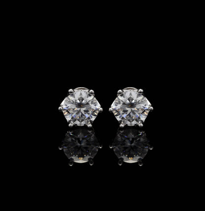 Moissanite Minis Round Studs