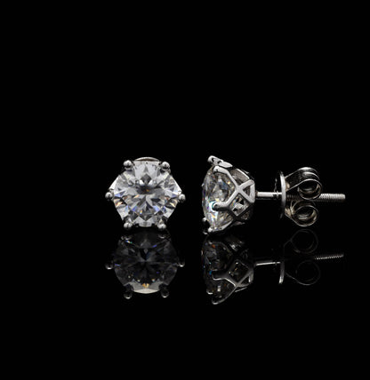 Moissanite Minis Round Studs