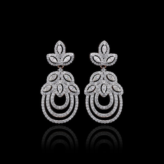 Floral Fantasy Sterling Silver Earrings