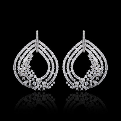 Diamond Brilliance Swirl Earrings