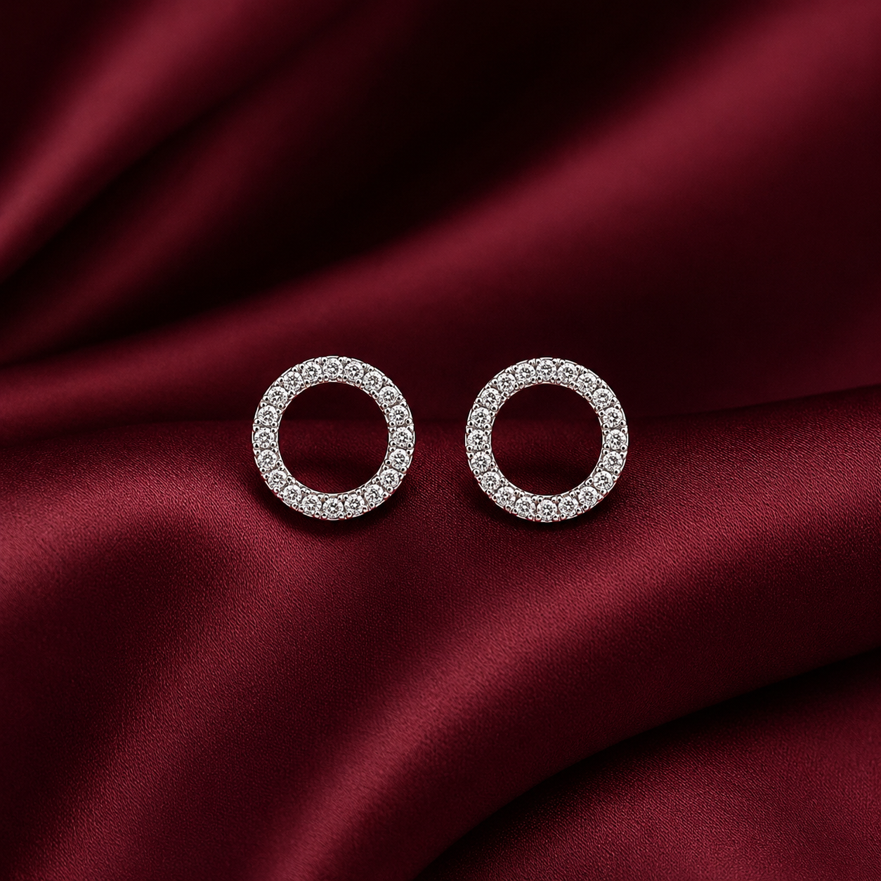 Celeste 3-in-1 Convertible Earrings in Sterling Silver with Moissanite
