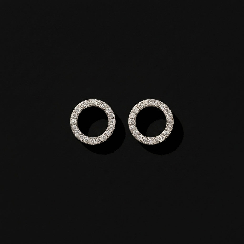 Celeste 3-in-1 Convertible Earrings in Sterling Silver with Moissanite