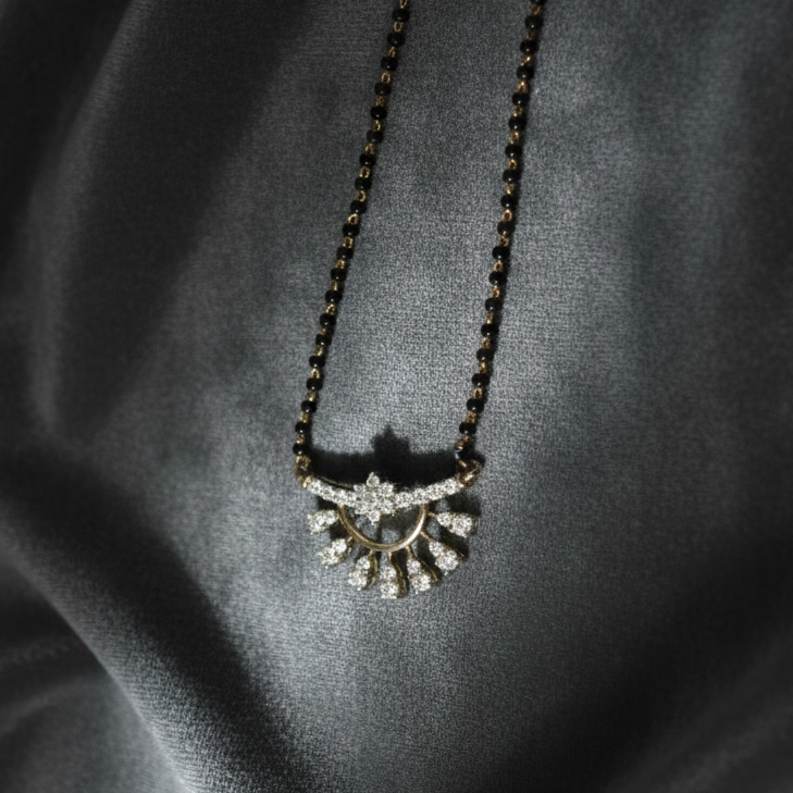 Forever Light Mangalsutra in 925 Silver with Rhodium Plating | Everyday Wear Mangalsutra