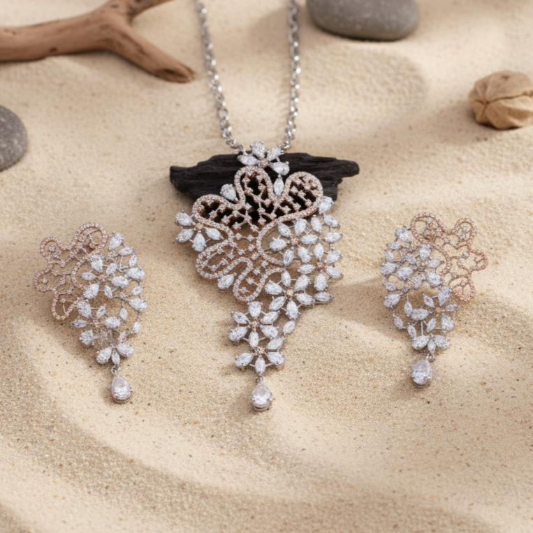 Divine Glow Moissanite Pendant Set in Sterling Silver