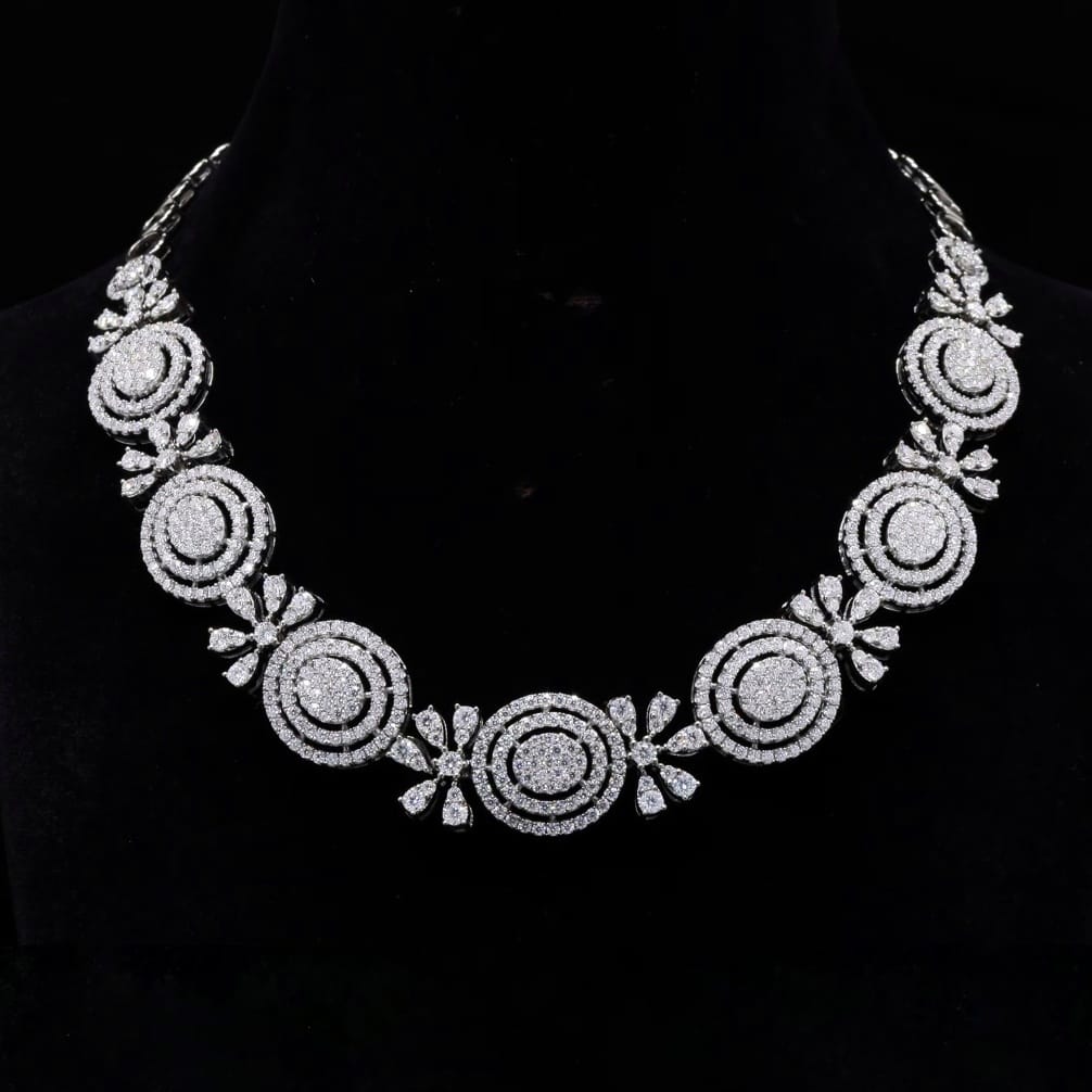 Radiance Moissanite Bar Necklace in 925 Silver