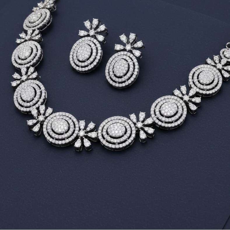 Radiance Moissanite Bar Necklace in 925 Silver