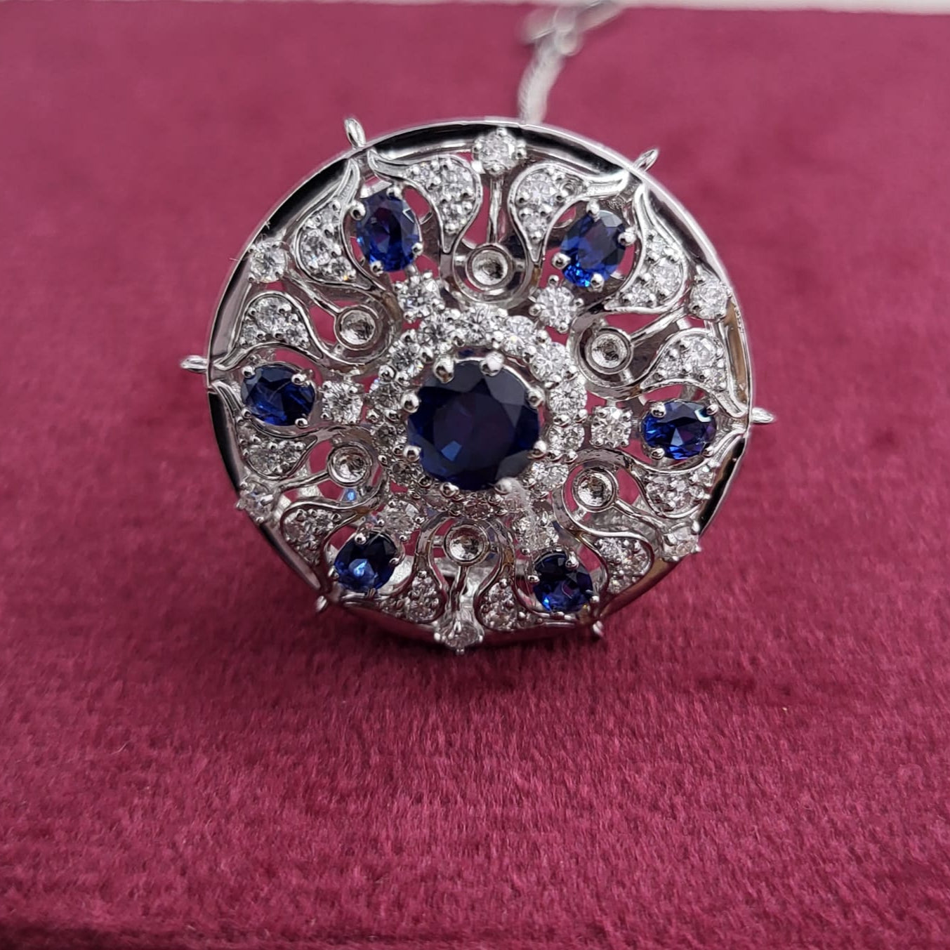 Heritage Glow Silver Bodla with Moissanite