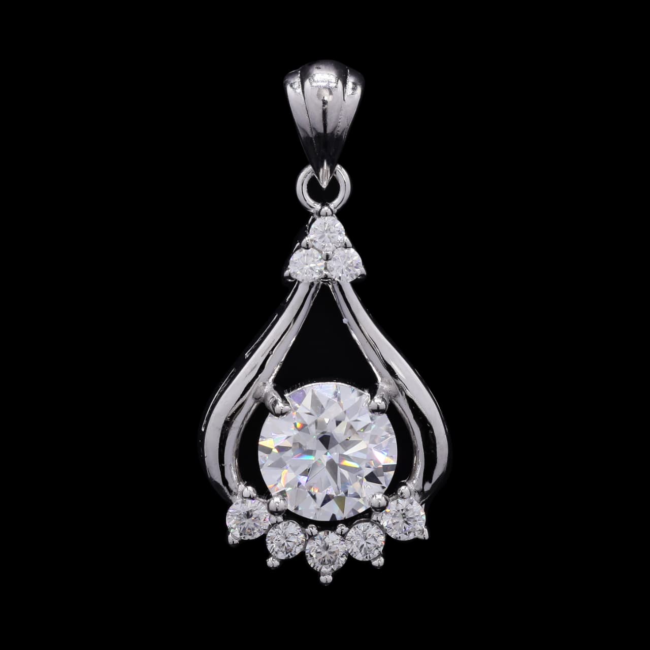 Eternal Spark Moissanite Silver Pendant