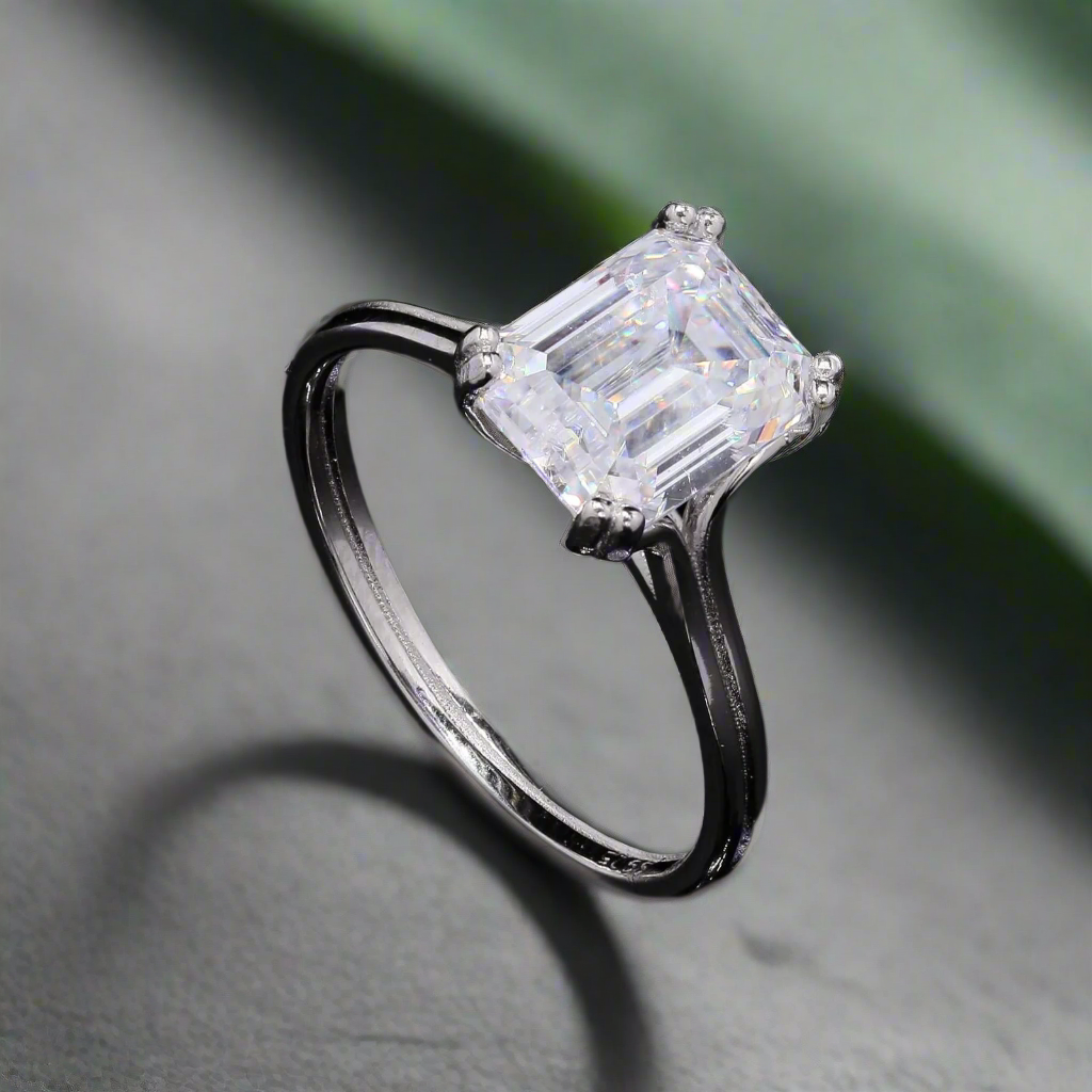 Forever Silver Moissanite Ring