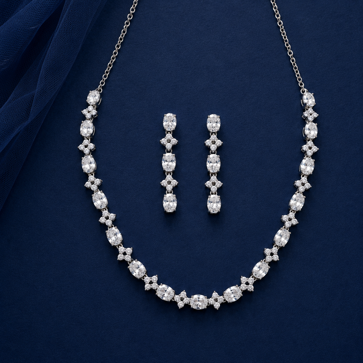 Minimal Moissanite Necklace in 925 Silver