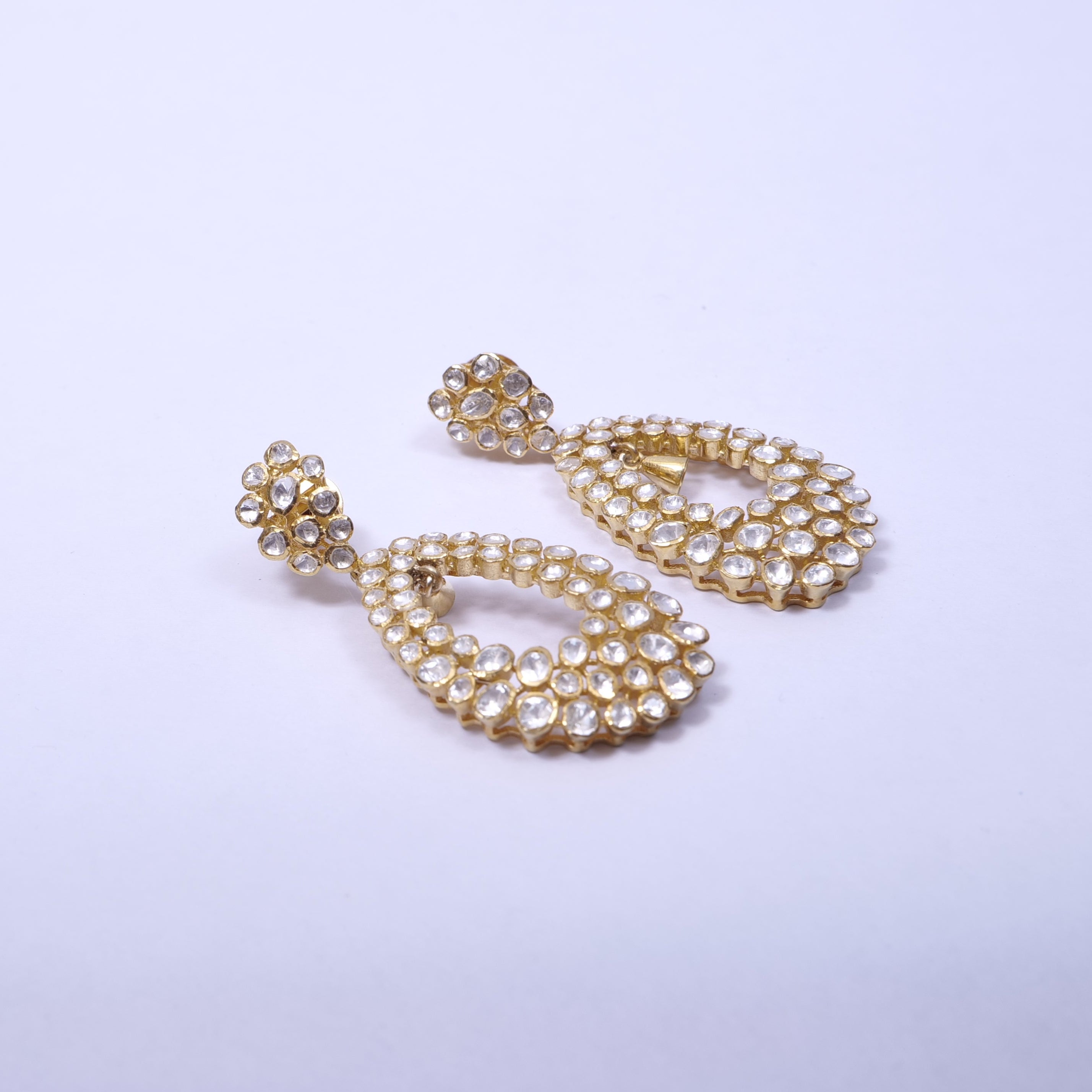 Polki Jhumka Earrings