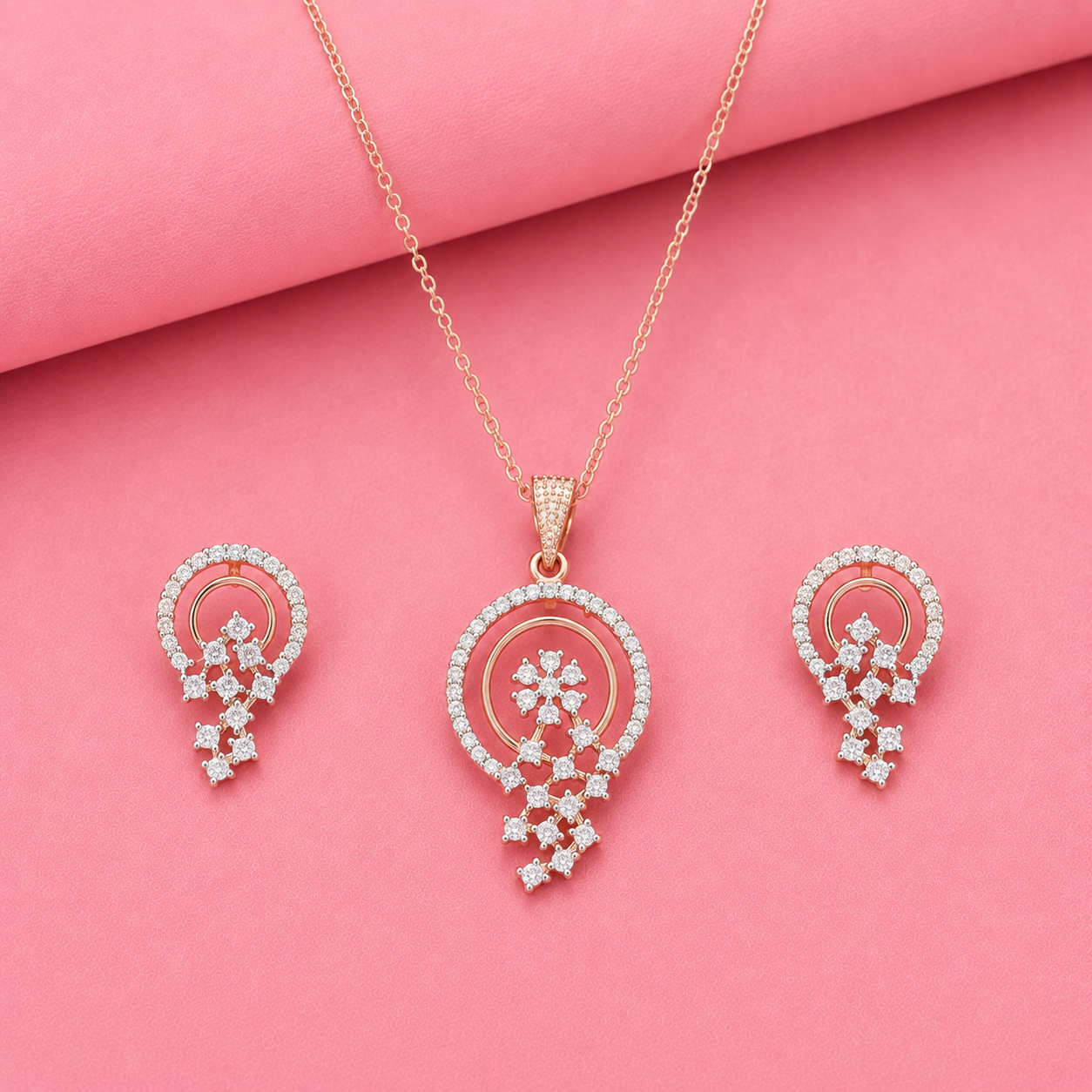 925 Sterling Silver Regal Grace Pendant Set in Moissanite