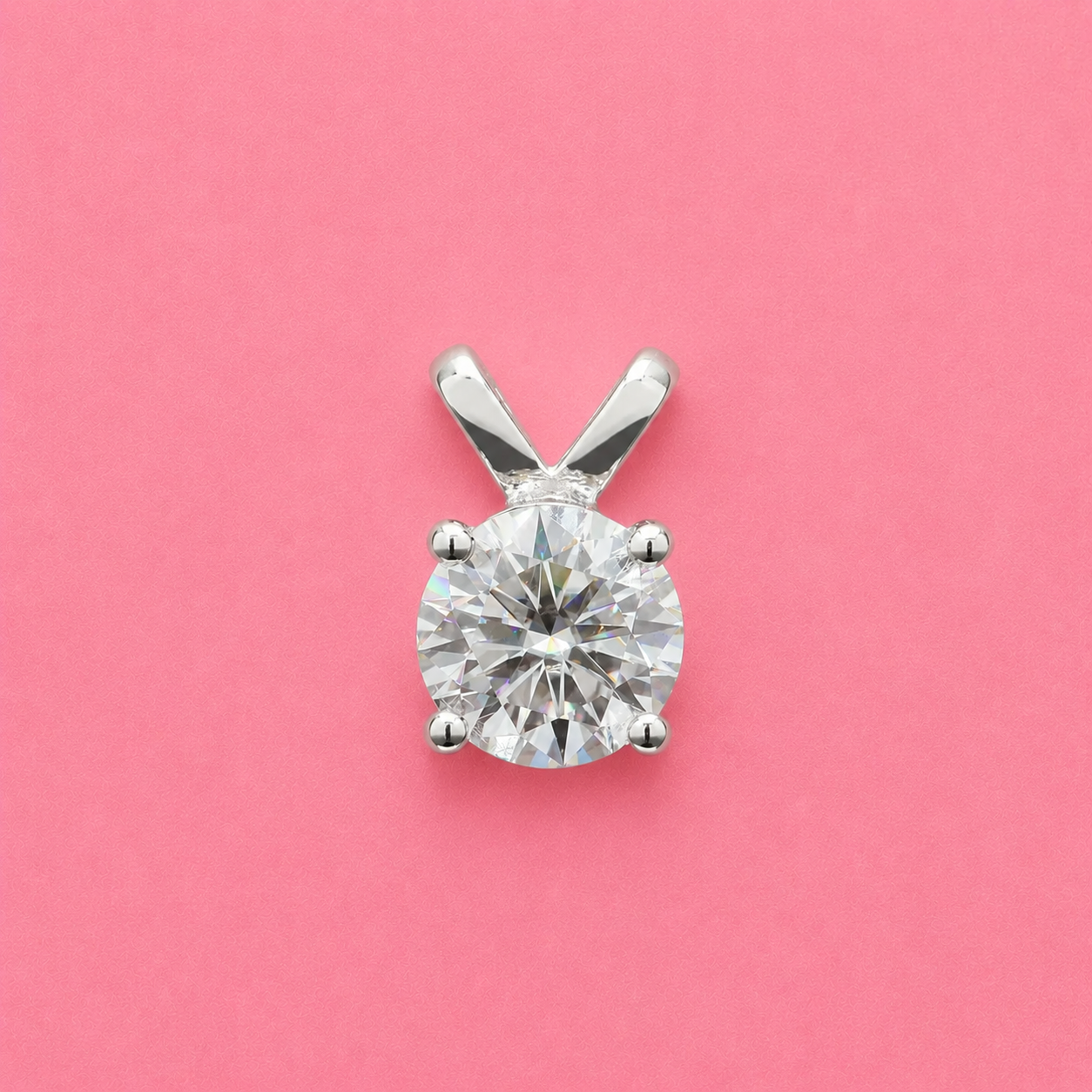 Khushi Kapoor inspired Lovely Circle cut Moissanite Pendant