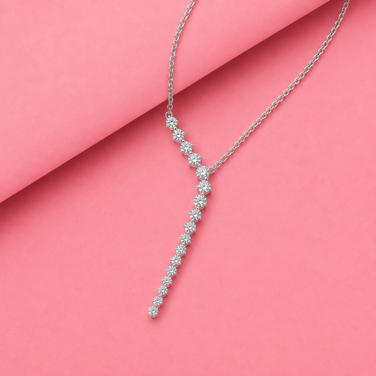 Solenne Statement Drop Tennis Pendant for Women