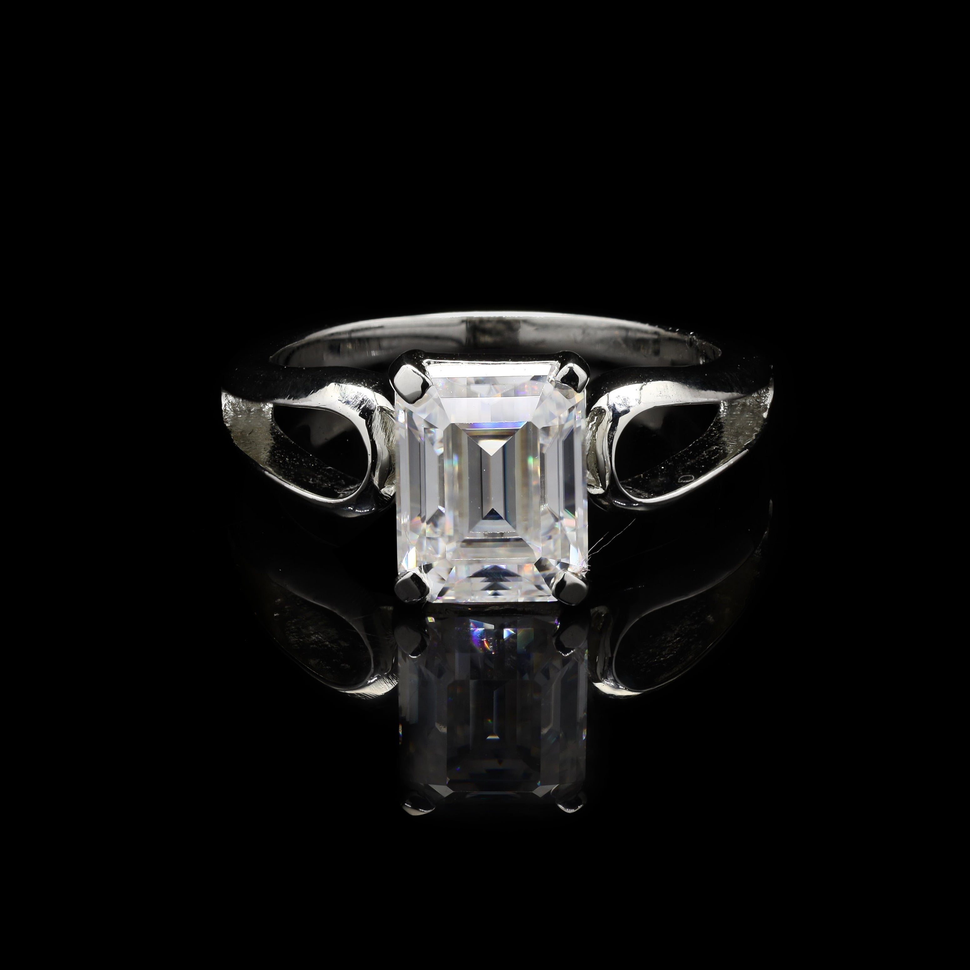 Emerald cut Ring for men