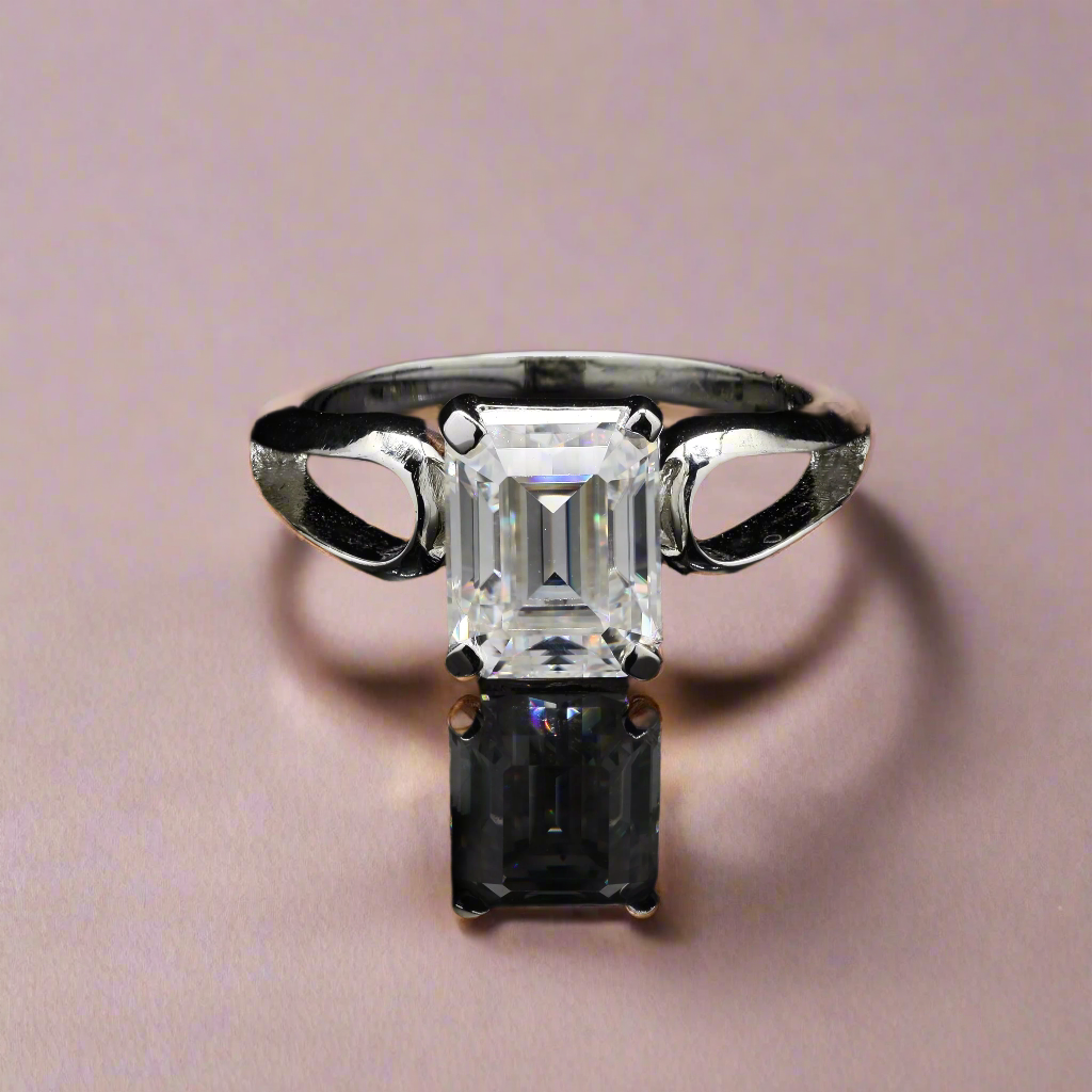 Emerald cut Ring for men