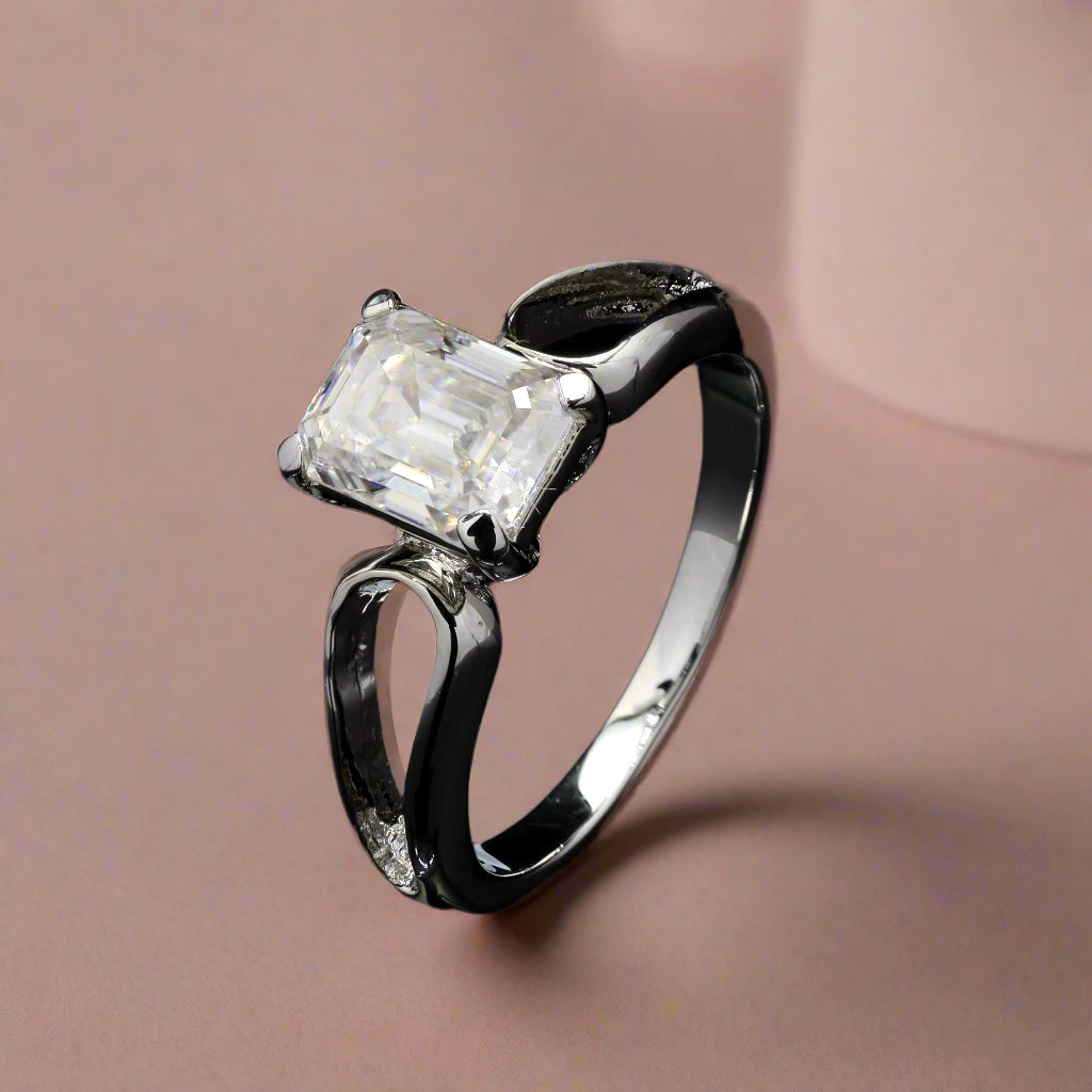 Emerald cut Ring for men