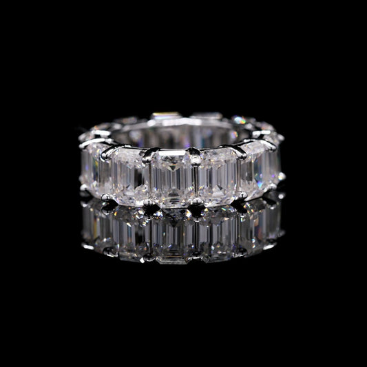 Emerald cut Band Ring