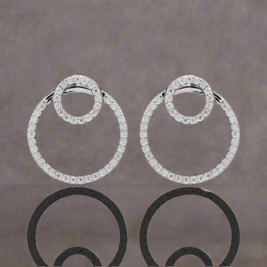 Radiant Bloom Silver Earrings