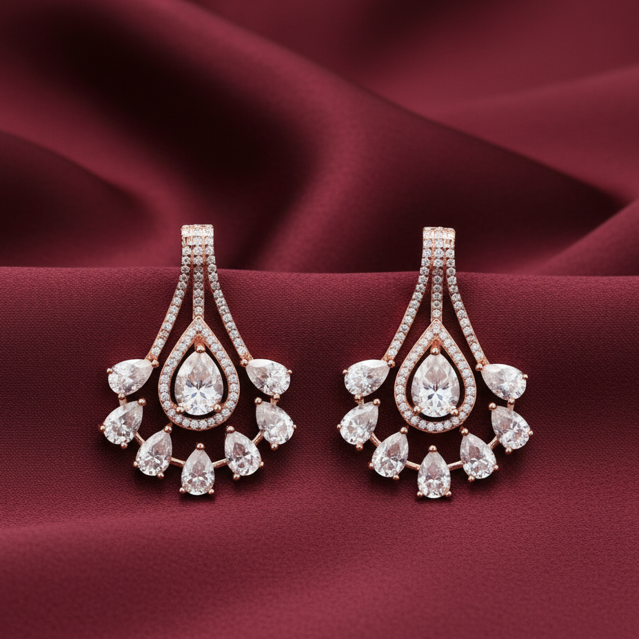 Luster Statement Sterling Silver Moissanite Earrings