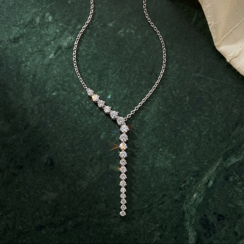 Solenne Statement Drop Tennis Pendant for Women