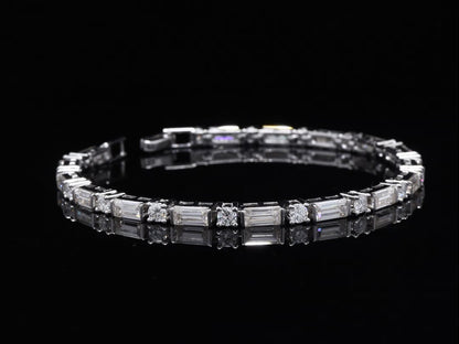 Round/Baguette Elegant Bracelet