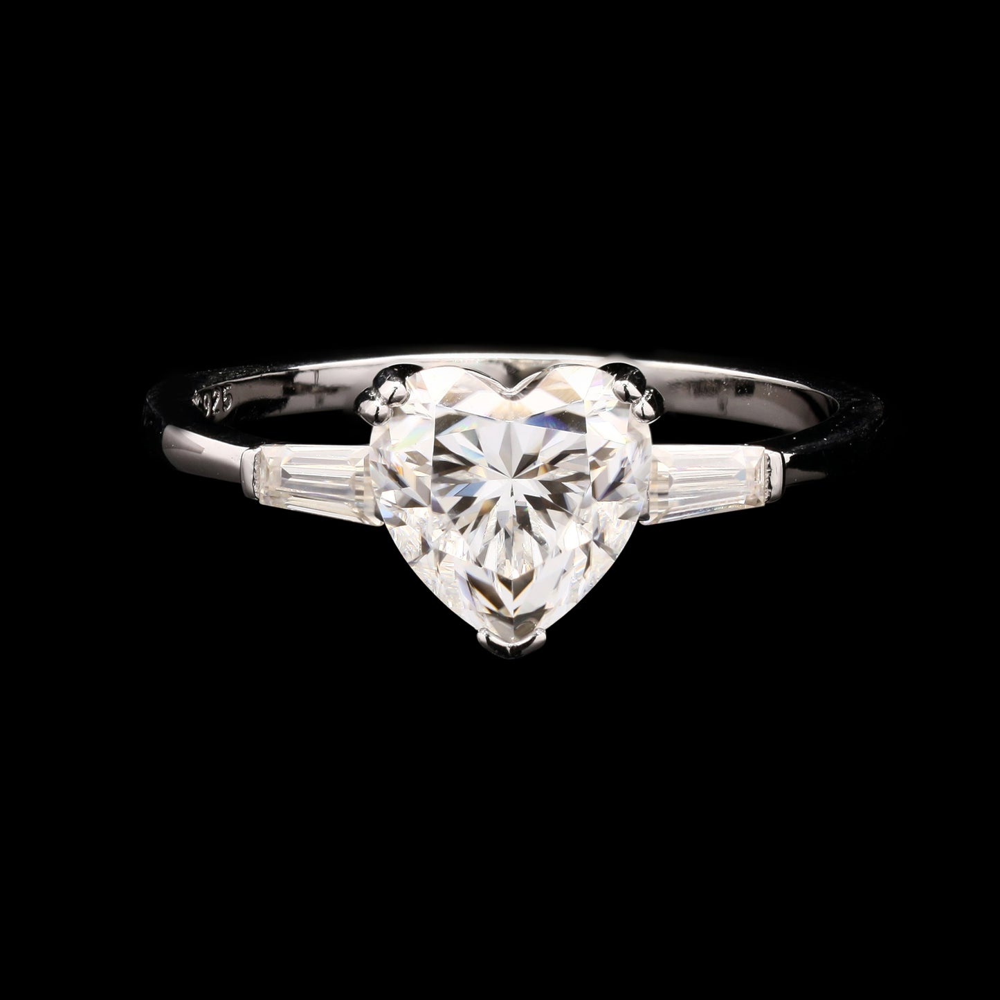 Heart shape Moissanite Ring