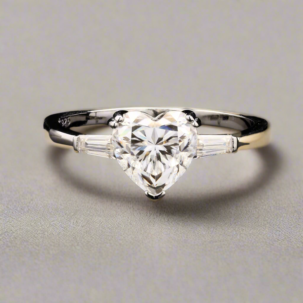 Heart shape Moissanite Ring